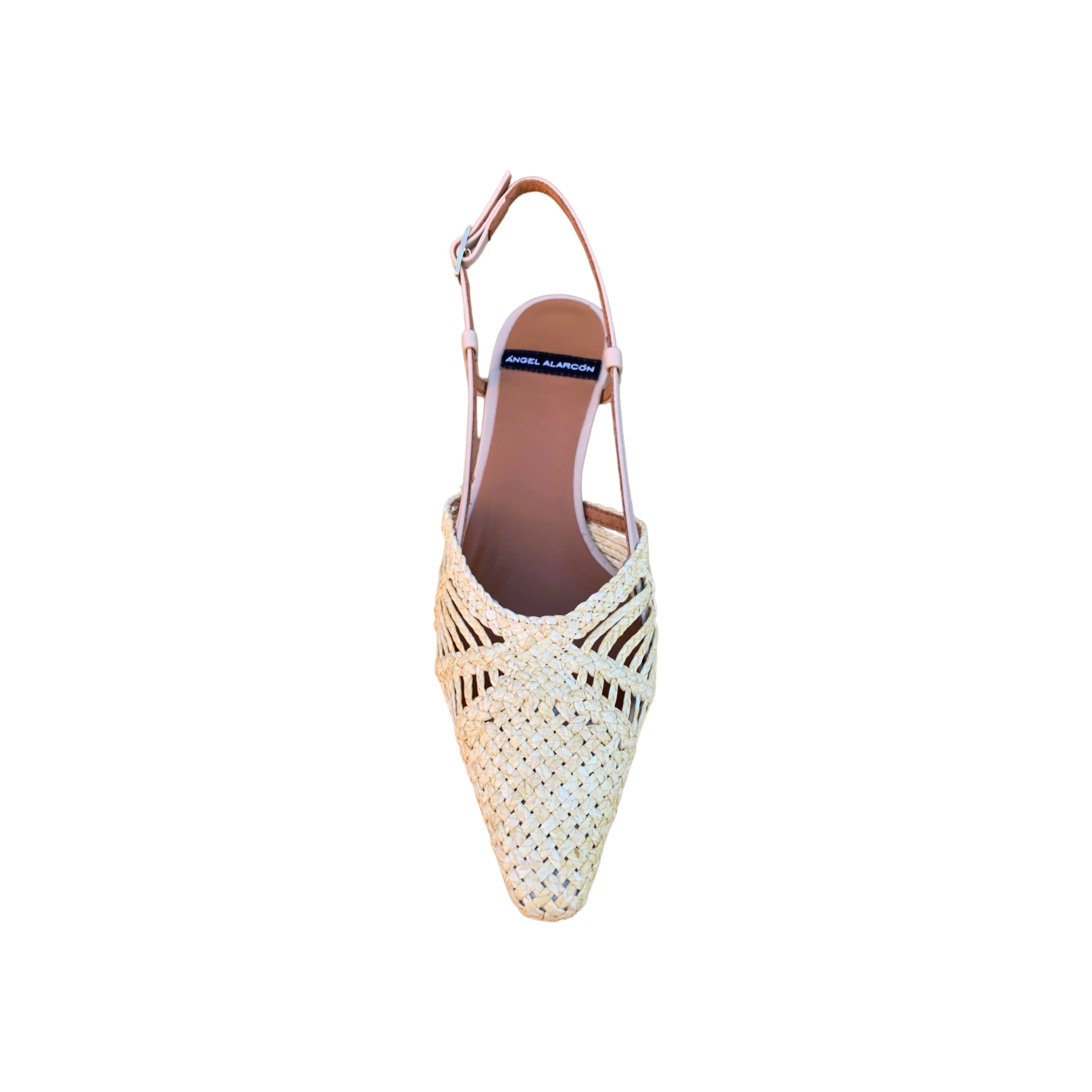 23063 Gina Raffia Natural Slingback