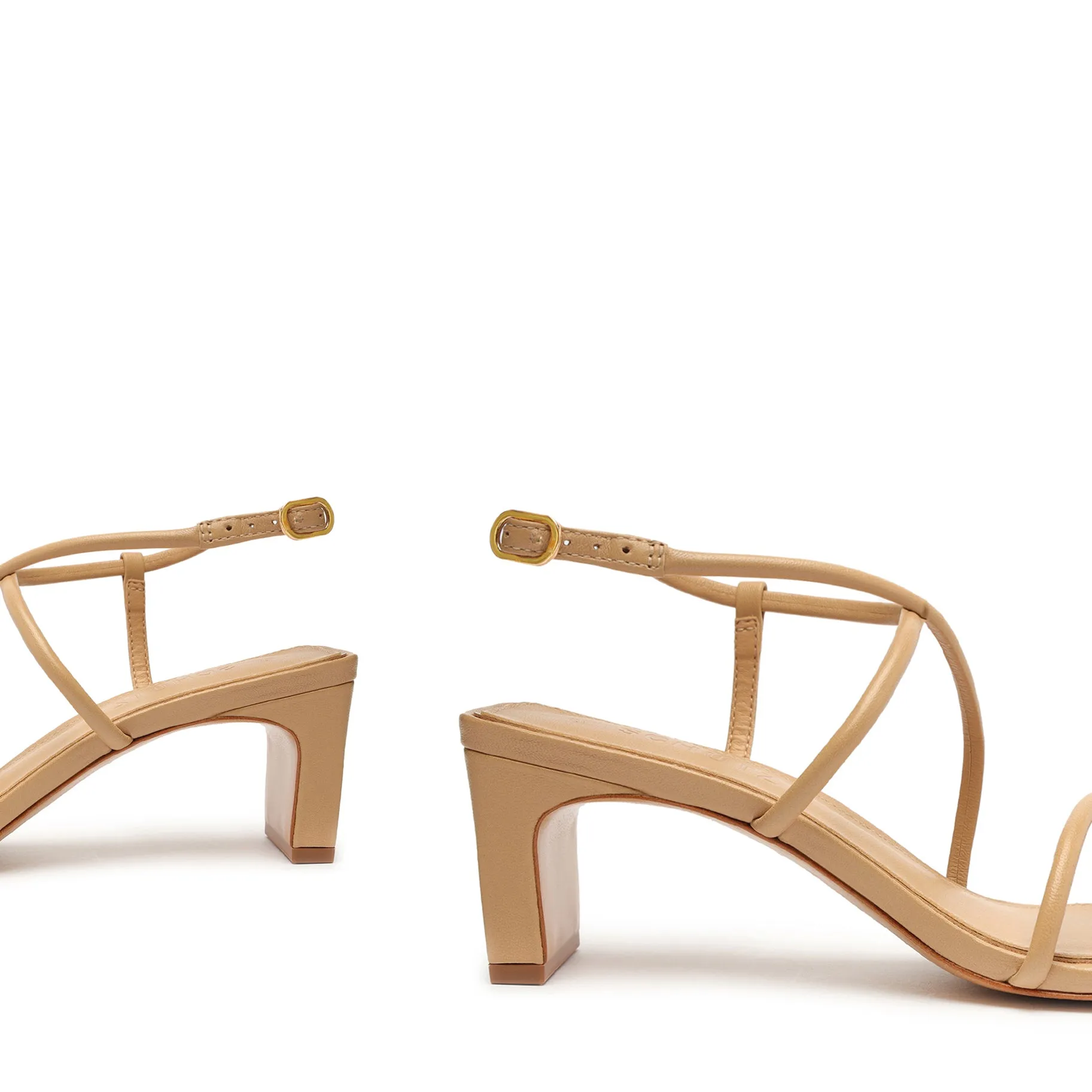 Aimee Block Leather Sandal