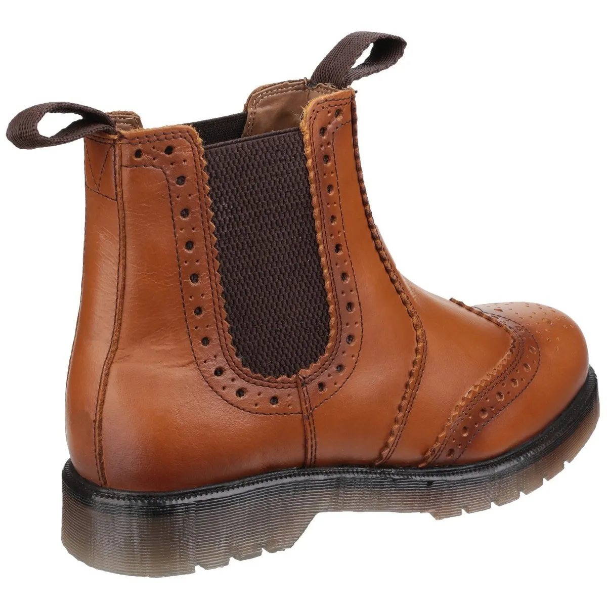 Amblers Mens Dalby Pull On Brogue Boots