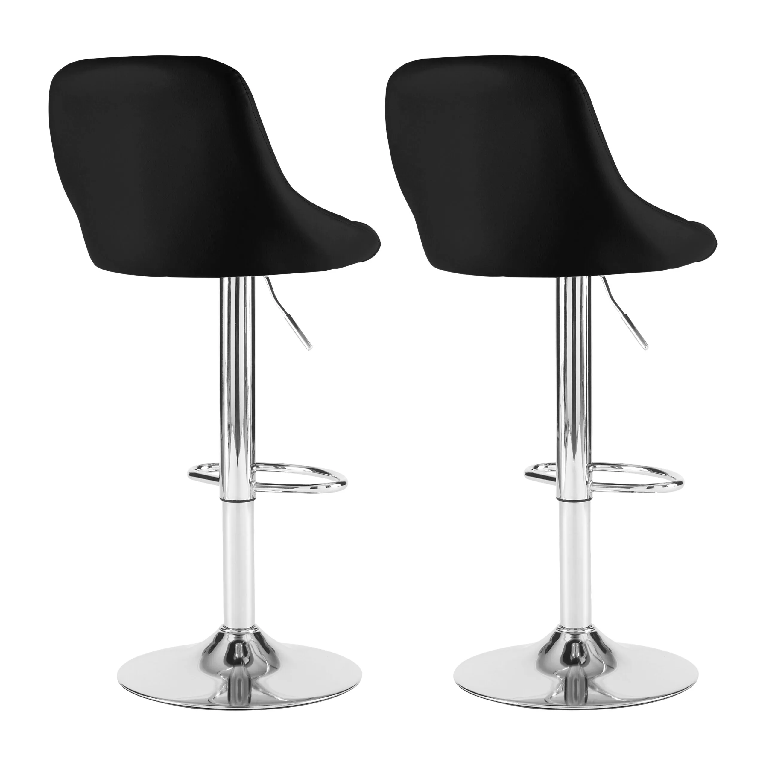 Black Leather Bar Stool