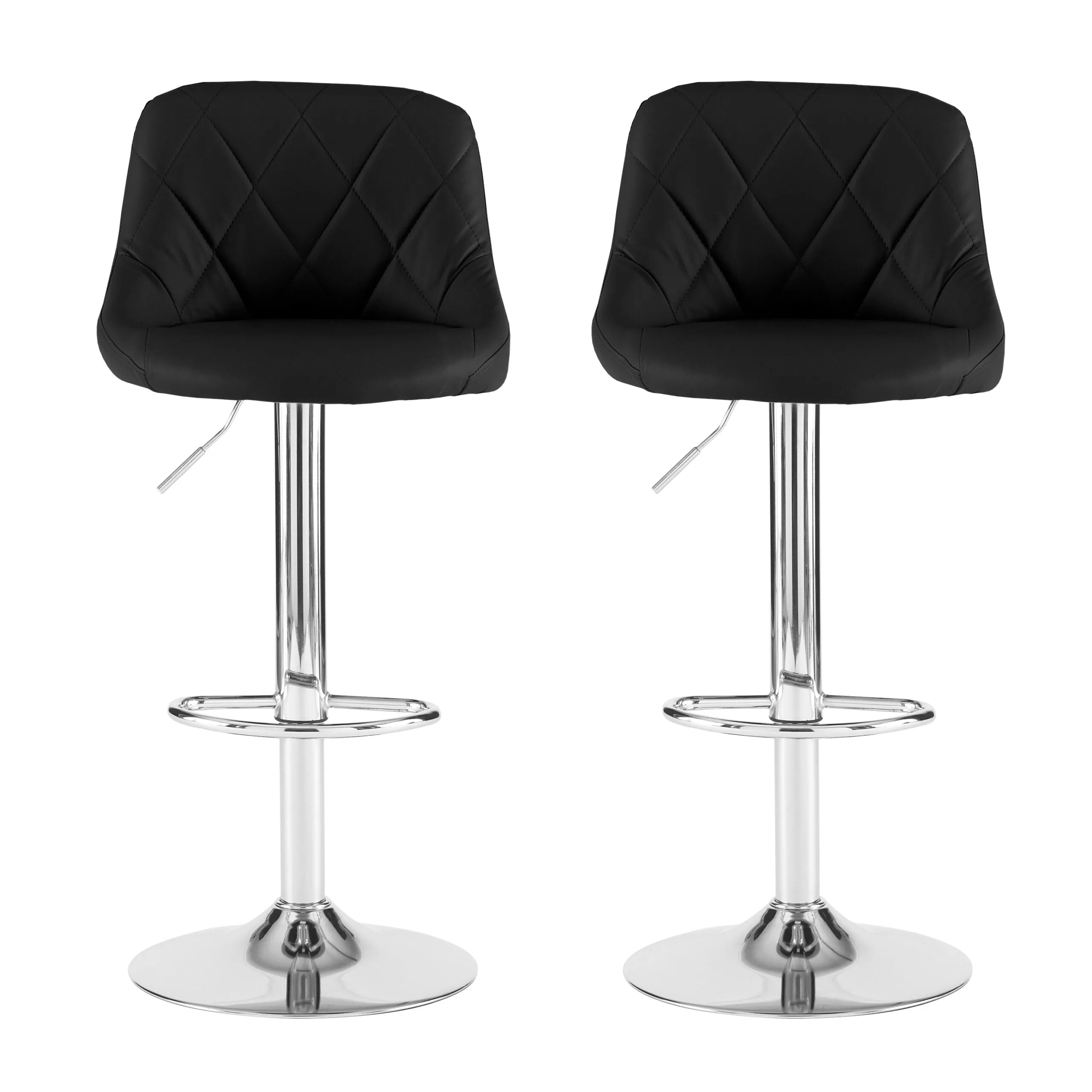 Black Leather Bar Stool