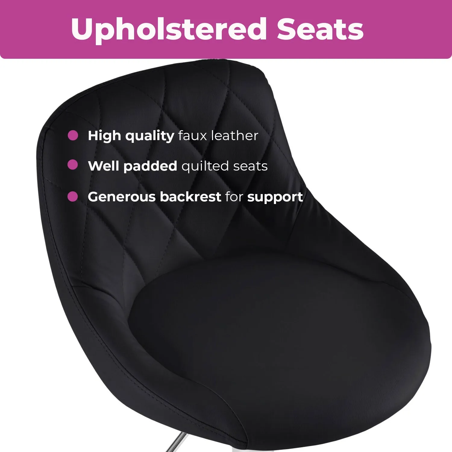 Black Leather Bar Stool