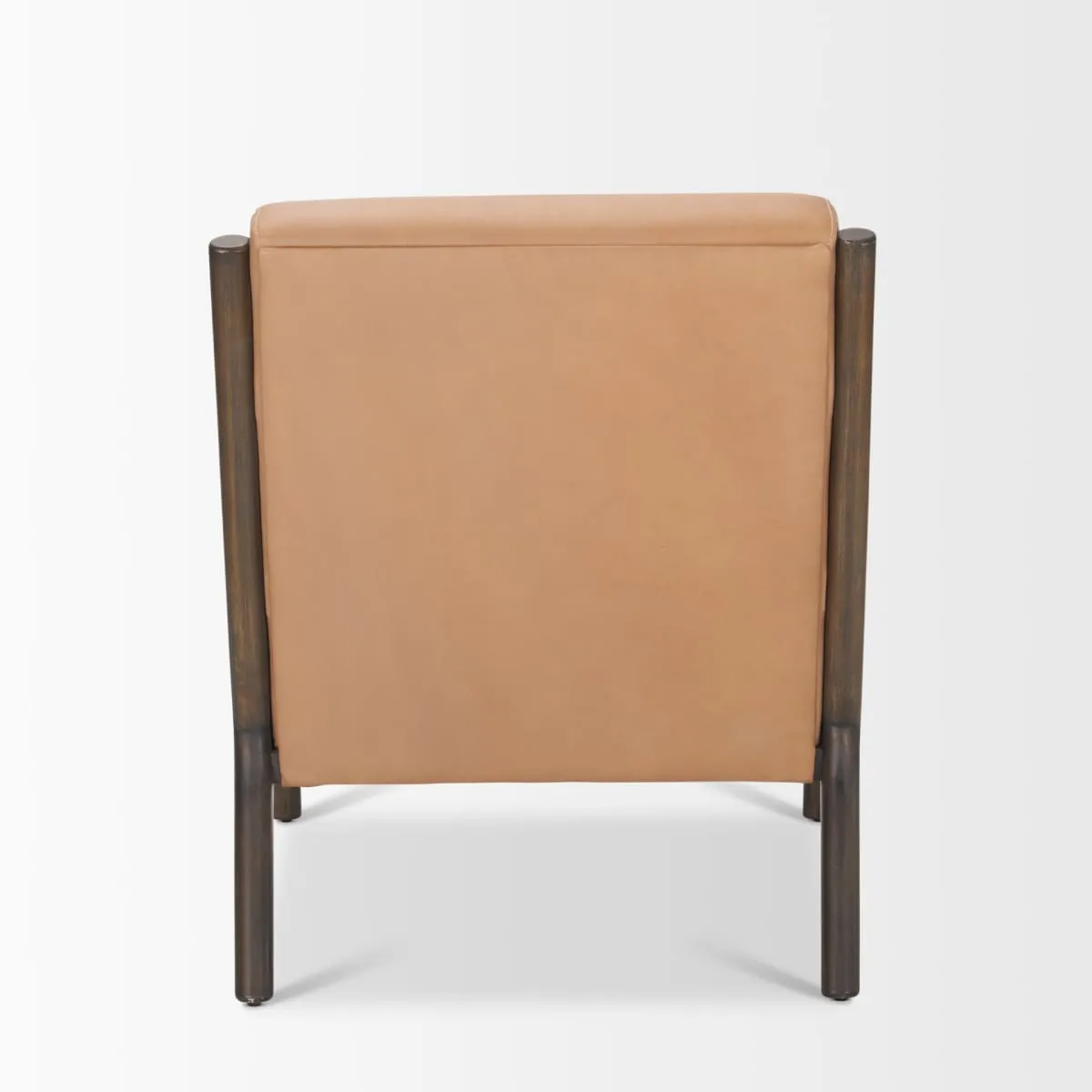 Cashel Accent Chair Medium Brown Wood | Leather