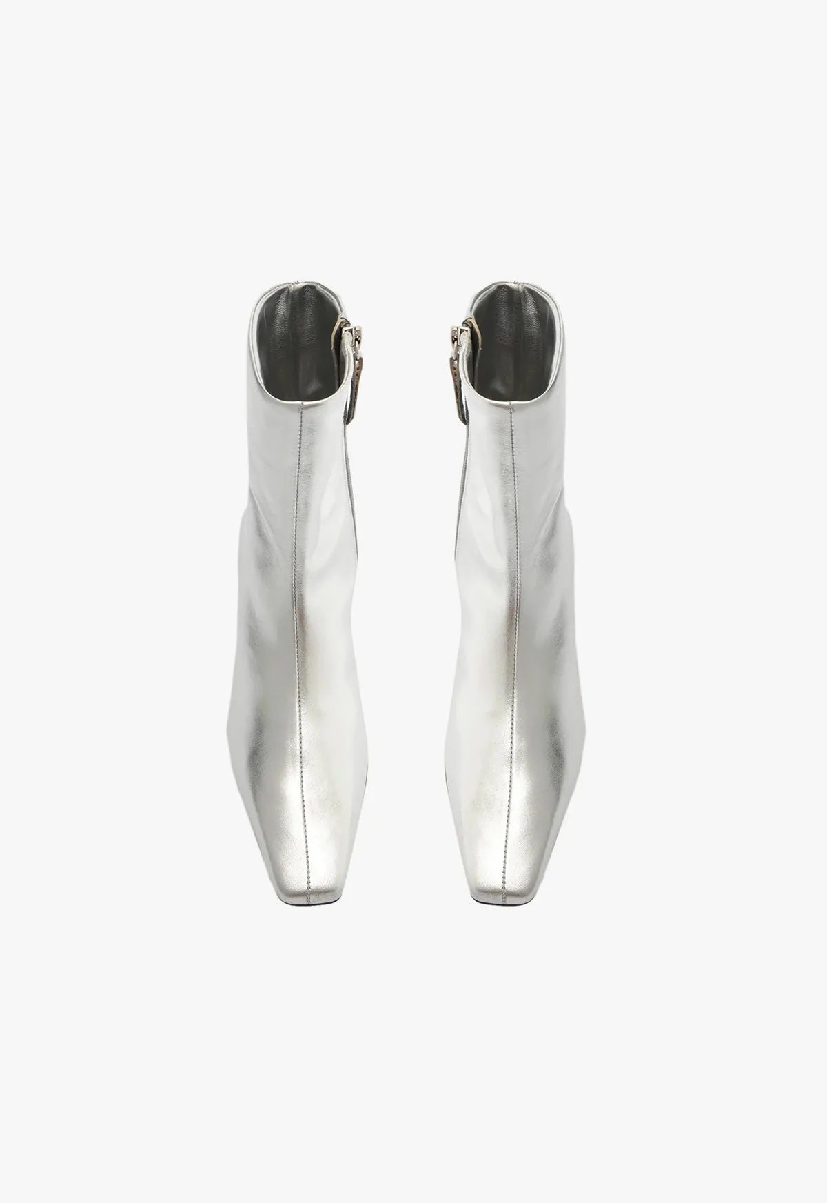 Dellia Metallic Leather Bootie