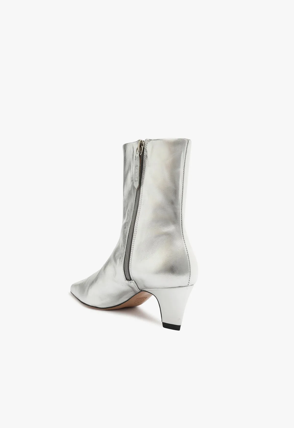 Dellia Metallic Leather Bootie