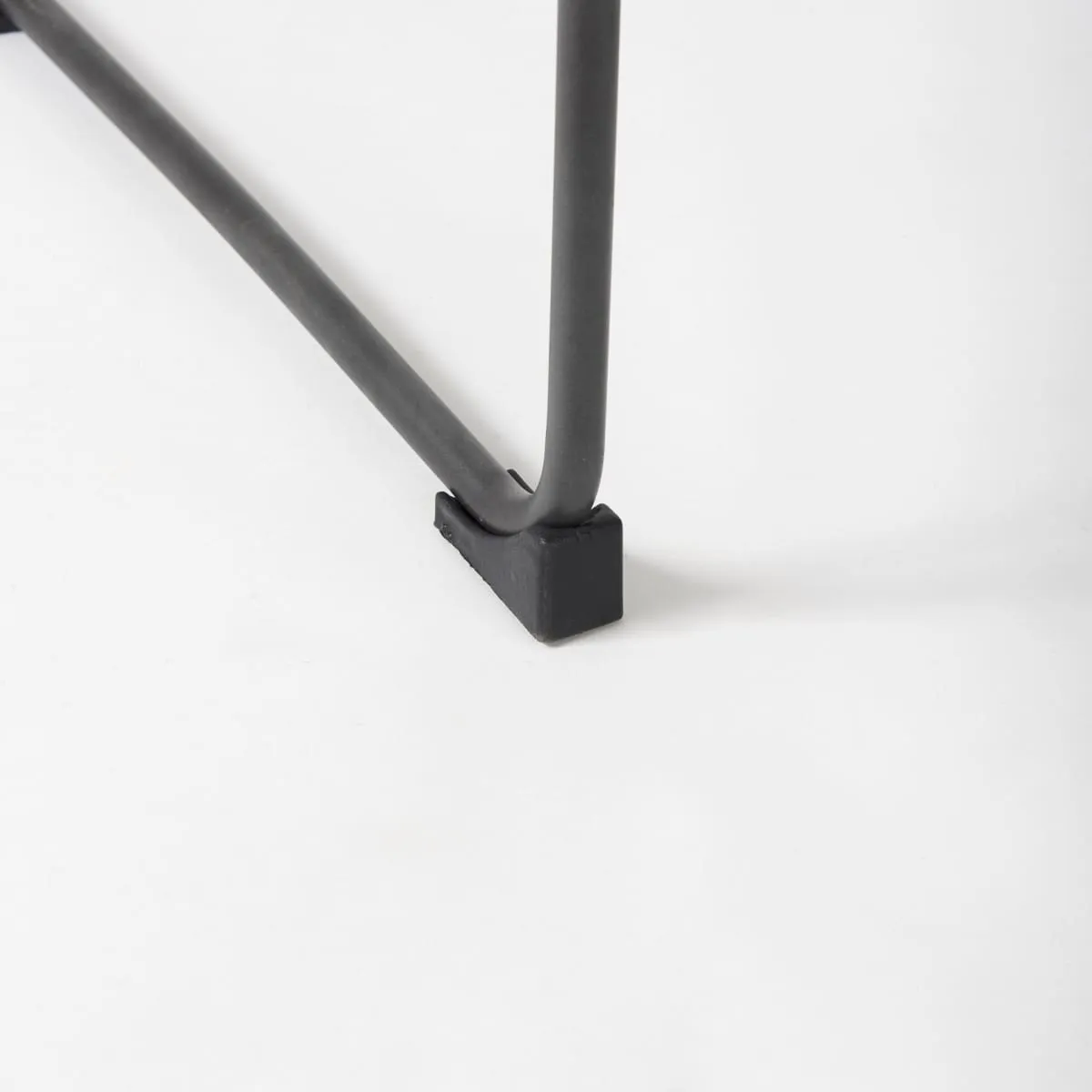Direttore Bar Counter Stool Black Leather | Black Iron | Bar