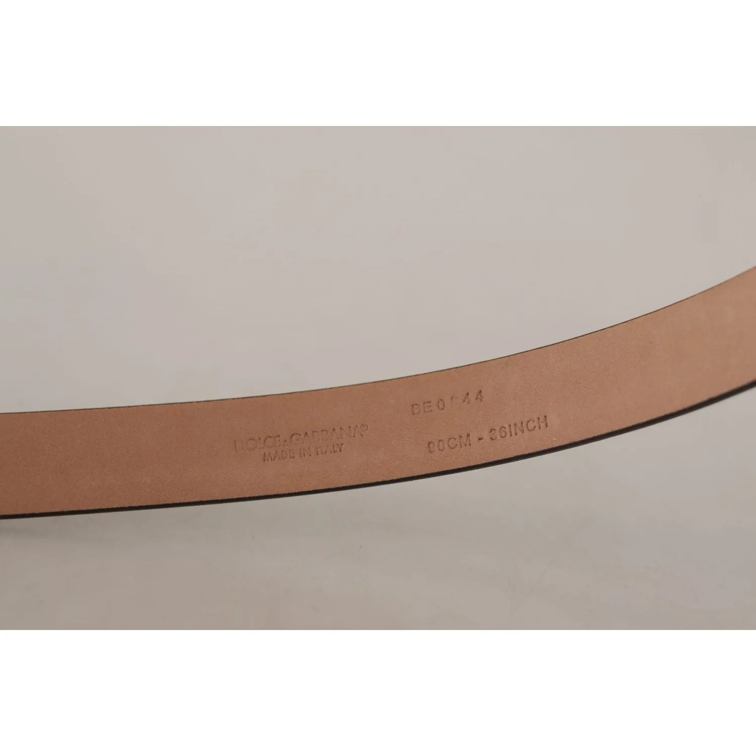Dolce & Gabbana Elegant Black Leather Logo Buckle Belt