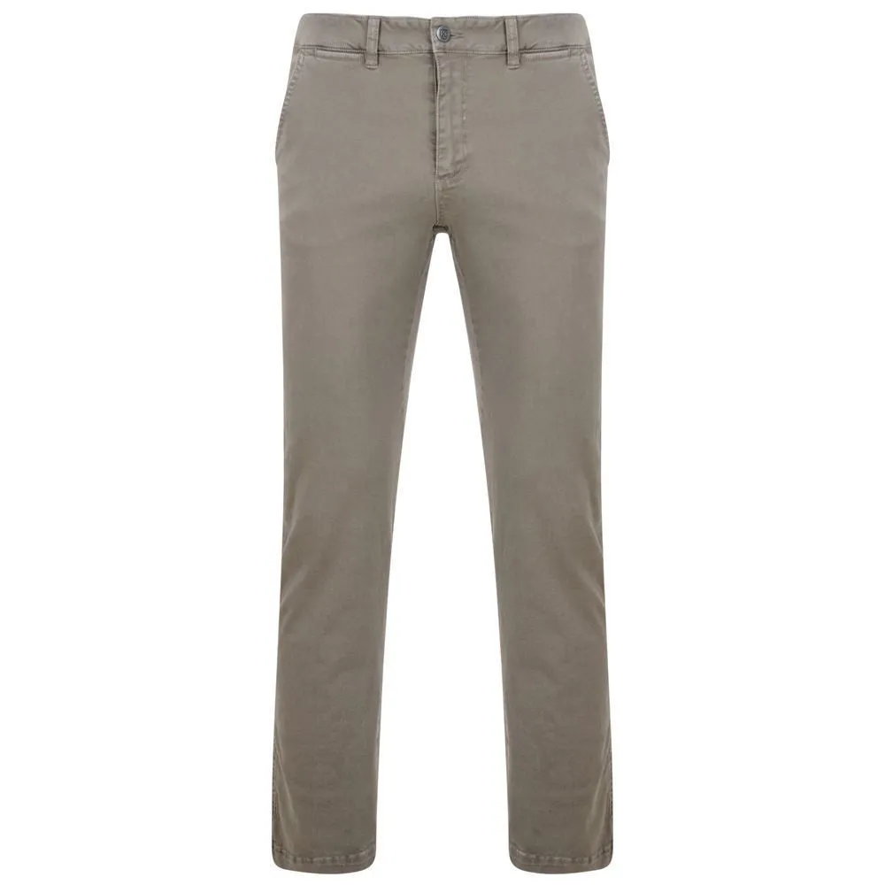 Kam Regular Fit Stretch Modern Chino Trousers 261 in Stone waist Size 40" to 70"