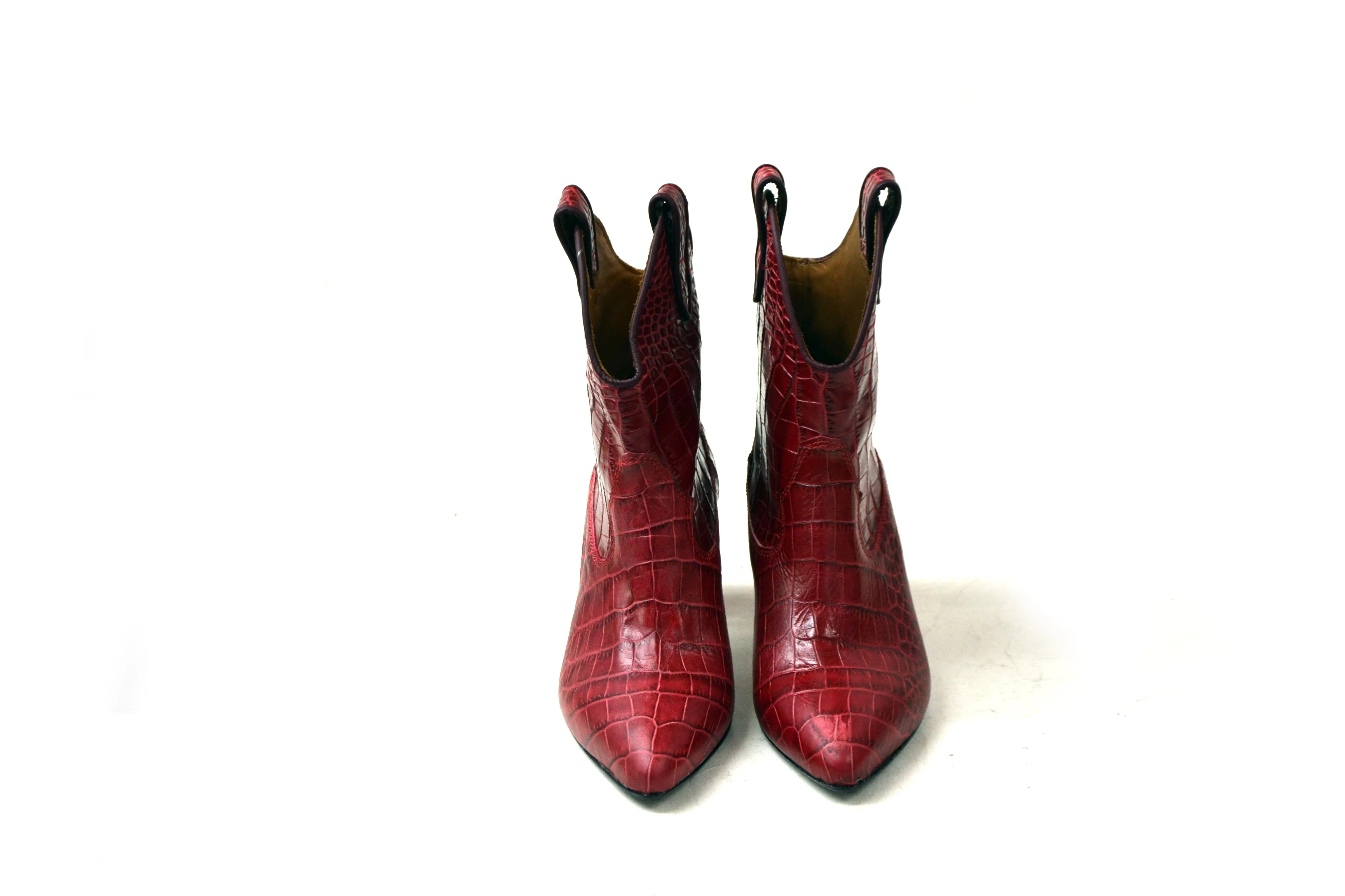 LAST PAIR 36/37/39-JESSICA RED BOOTS