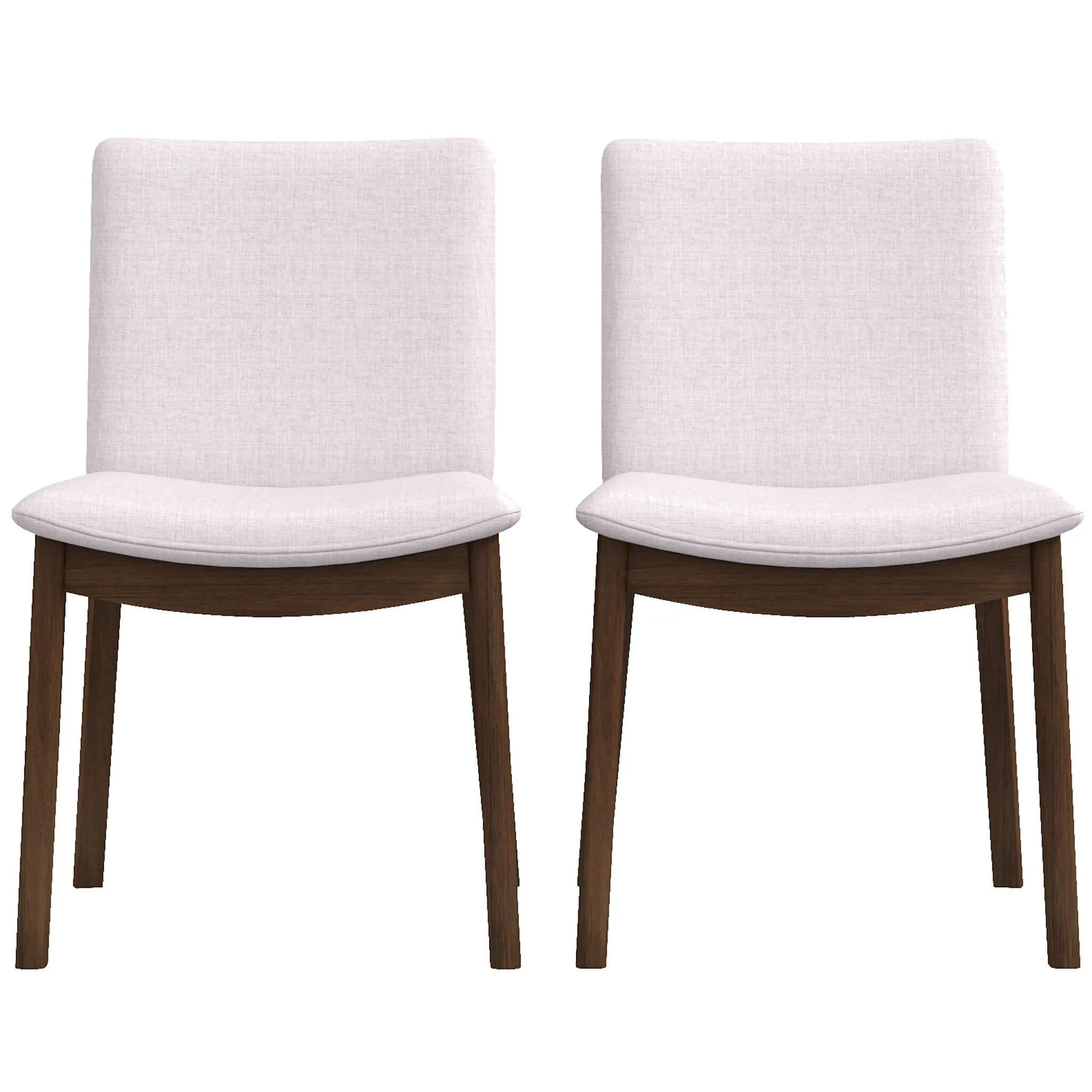 Laura Mid-Century Modern Solid Wood Dining Chair (Set of 2) Green Velvet