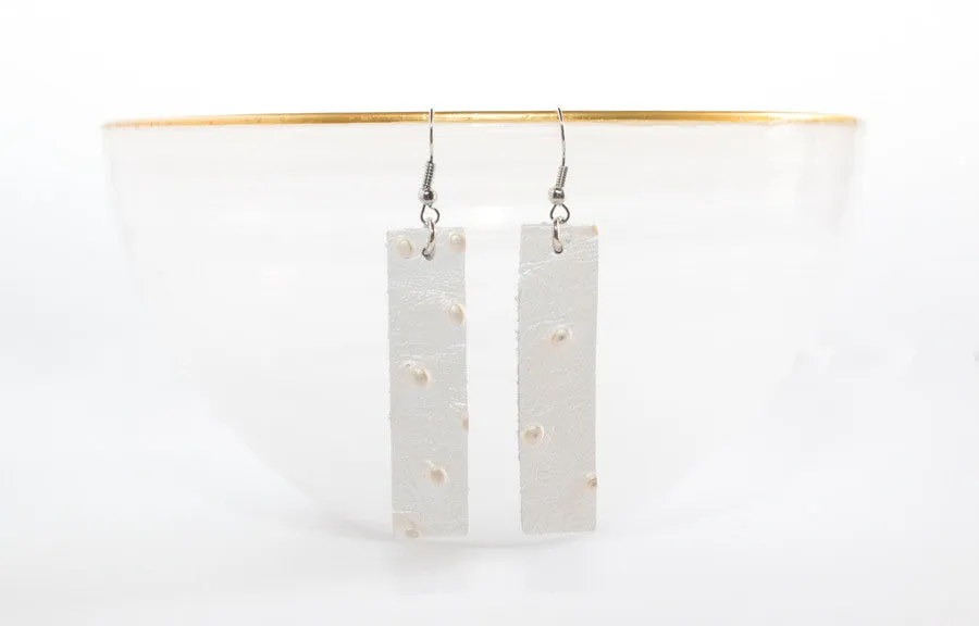 Leather Long Bar Earrings | 6 Colors