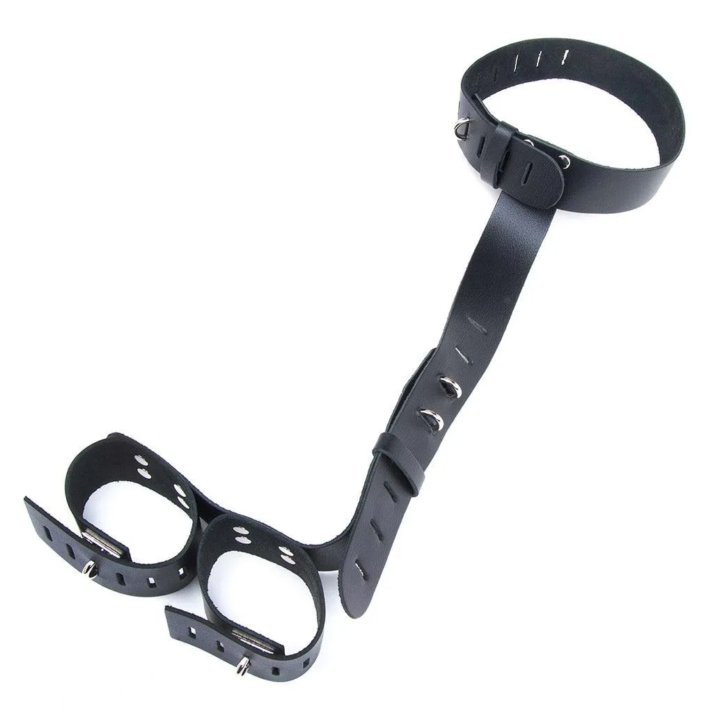 Leather Neck-Wrist Restraint