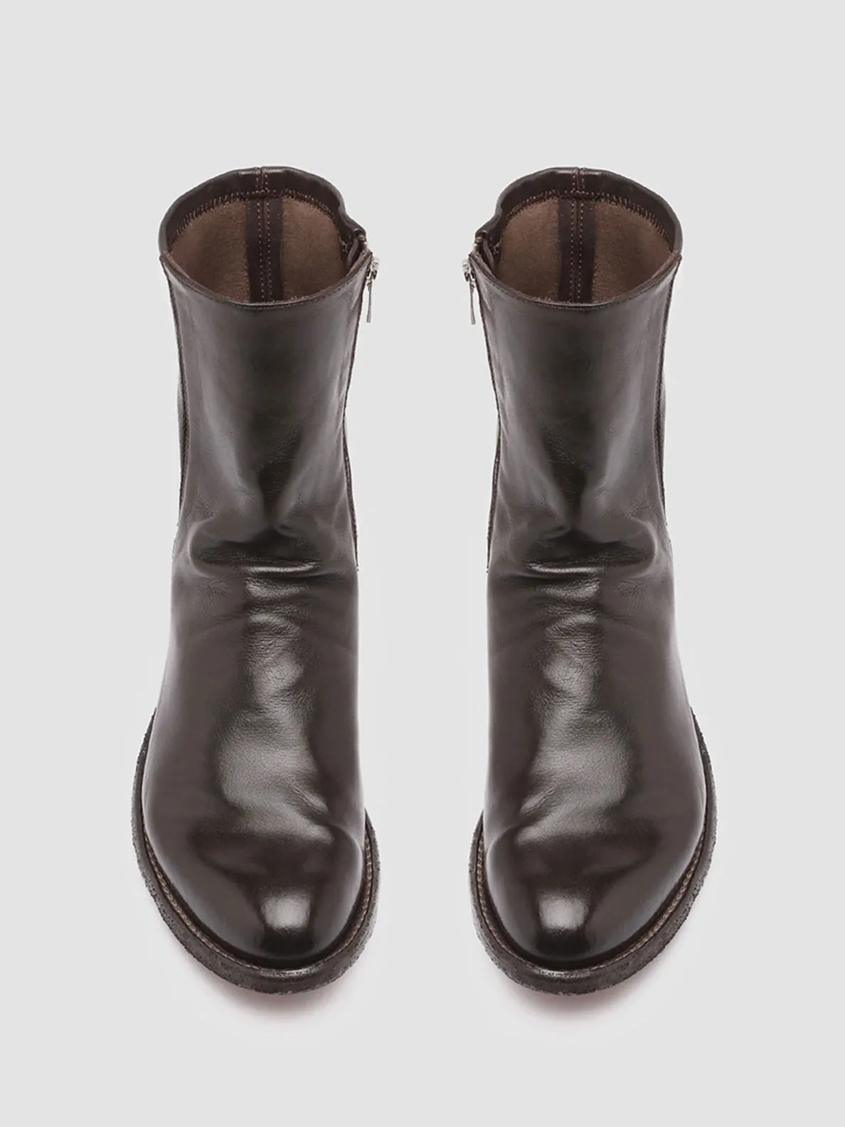 LEXIKON 135 - Brown Leather Booties