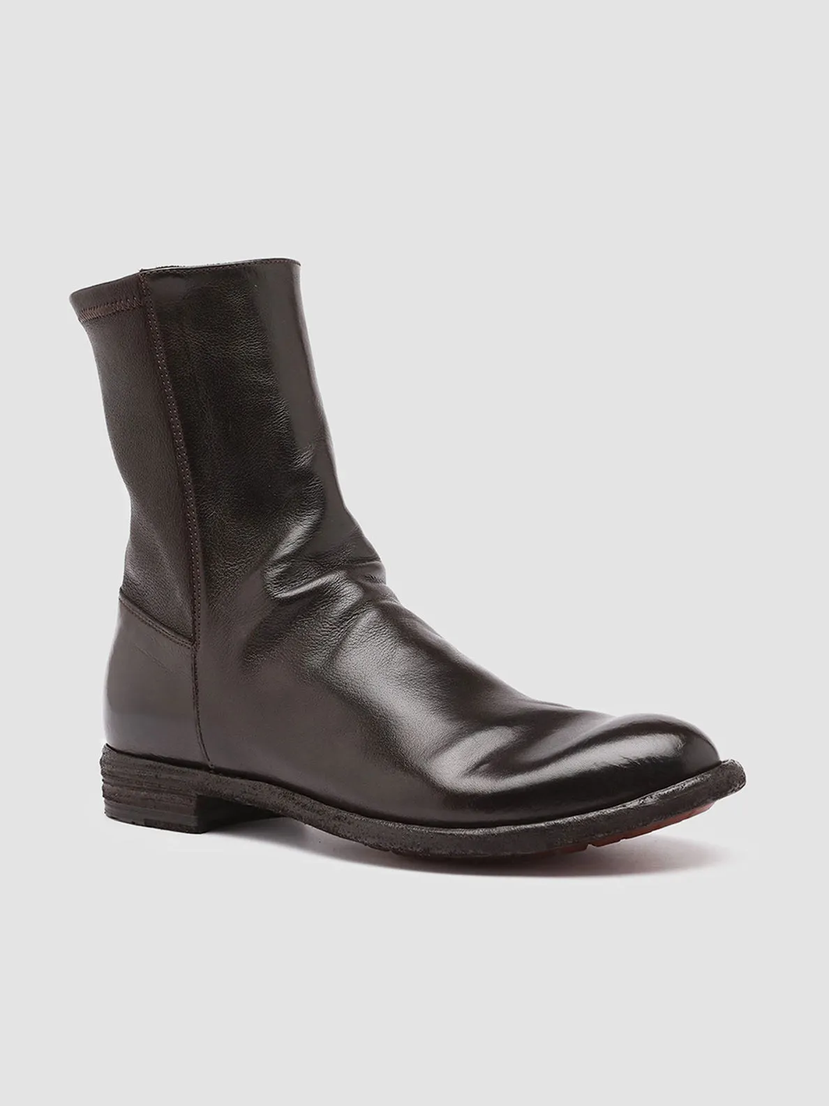 LEXIKON 135 - Brown Leather Booties