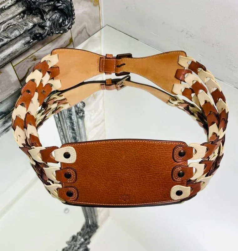Mulberry Leather Cinch Belt