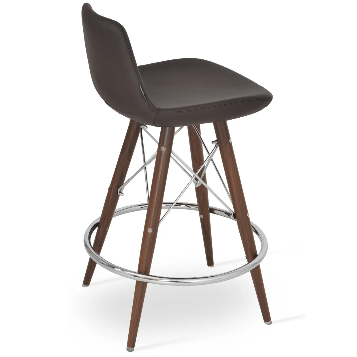 Pera MW Metal and Leather Bar Stools