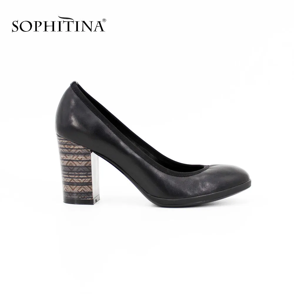 SOPHITINA Genuine Leather Highheels