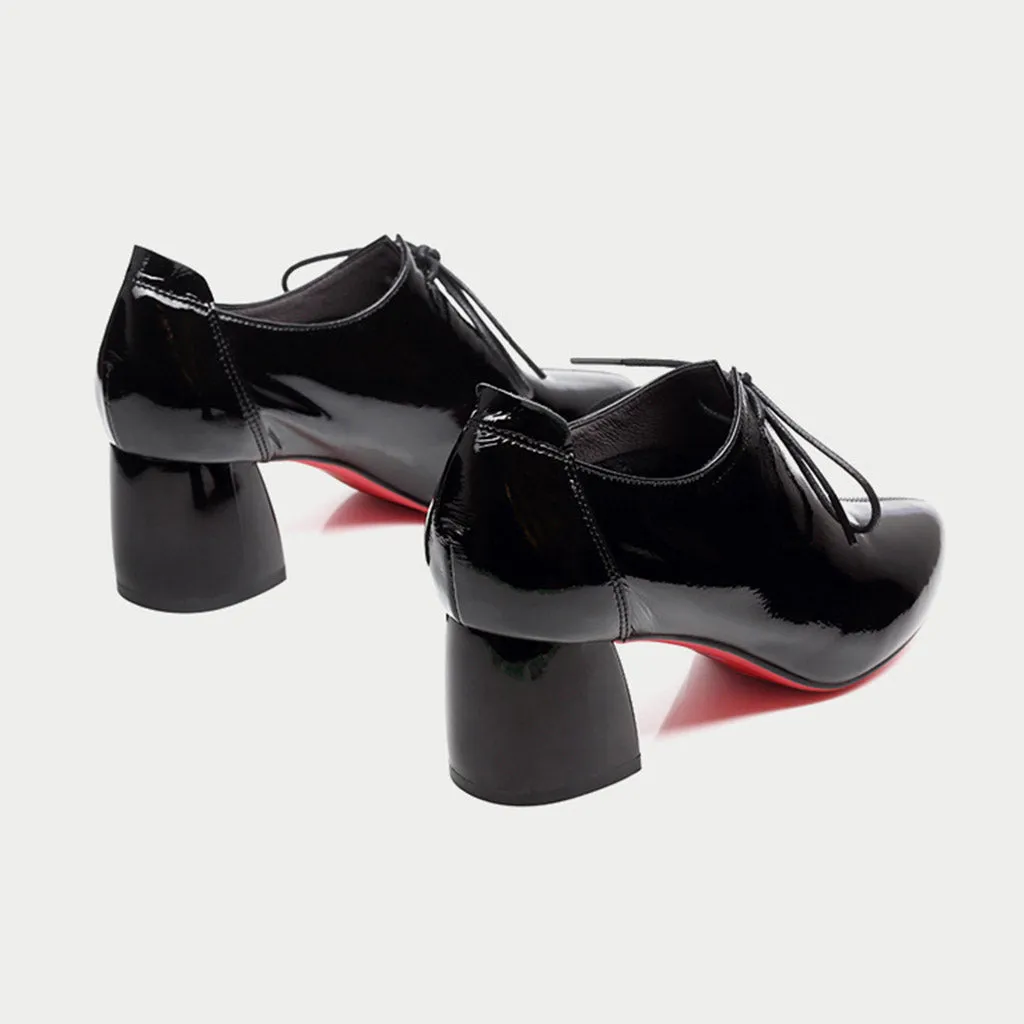 Spring Leather Mid-heel Pointed Fashion Women's Boots